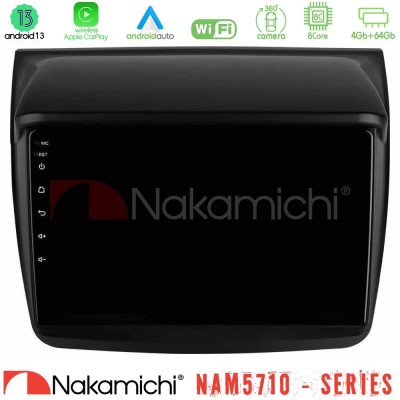 Nakamichi NAM5710 Series 8Core Android13 4+64GB  Mitsubishi L200 Navigation Multimedia Tablet 9