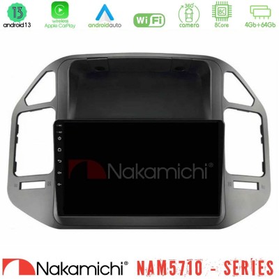 Nakamichi NAM5710 Series 8Core Android13 4+64GB Mitsubishi Pajero 2002-2006 Navigation Multimedia Tablet 9