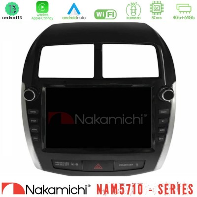 Nakamichi NAM5710 Series 8Core Android13 4+64GB  Mitsubishi ASX 2013-2018 Navigation Multimedia Tablet 9