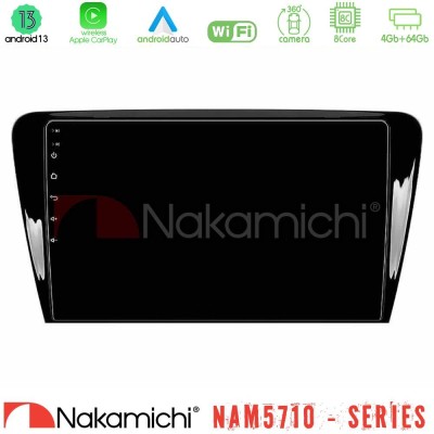 Nakamichi NAM5710 Series 8Core Android13 4+64GB  Skoda Octavia 7 Navigation Multimedia Tablet 10