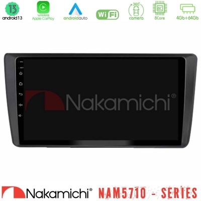 Nakamichi NAM5710 Series 8Core Android13 4+64GB  Skoda Octavia 2004-2012 Navigation Multimedia Tablet 9