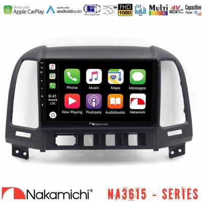 Nakamichi NA3615 Series Με Wireless Carplay & Android Auto Hyundai Santa Fe 2006-2013 Media Station Tablet 9