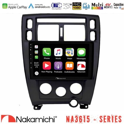 Nakamichi NA3615 Series Με Wireless Carplay & Android Auto  Hyundai Tucson Media Station Tablet 9