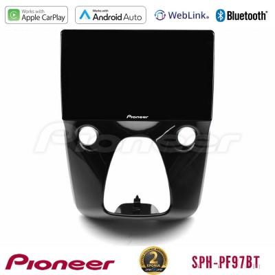 Pioneer SPH-PF97BT Series    Toyota Aygo | Citroen C1 | Peugeot 108 Multimedia Station 9