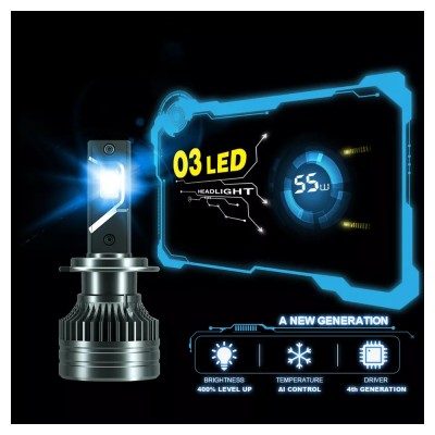 Bizzar O3 H4 24V Canbus LED Head Light 110W Total