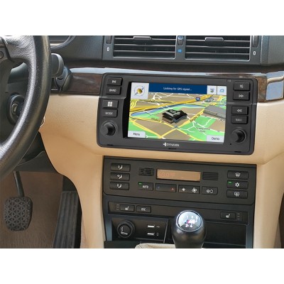 BMW E46 Κιτ Μετατόπισης HVAC (Single Row) με USB θύρες