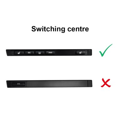 BMW E46 Κιτ Μετατόπισης HVAC (Single Row) με USB θύρες