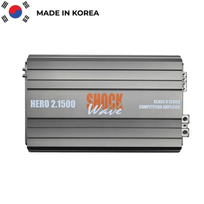 ShockWave Class D 2Channel HERO2.1500 (2x1500Wrms) Made in Korea