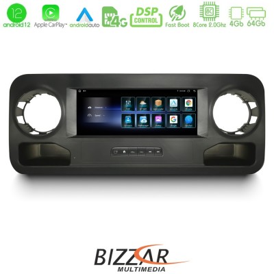 Bizzar OEM Mercedes Sprinter W907 8Core Android12 4+64GB Navigation Multimedia Tablet 10.25