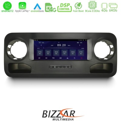Bizzar OEM Mercedes Sprinter W907 8Core Android12 4+64GB Navigation Multimedia Tablet 10.25