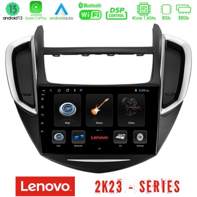 Lenovo Car Pad Chevrolet Trax 2013-2020 4Core Android 13 2+32GB Navigation Multimedia Tablet 9
