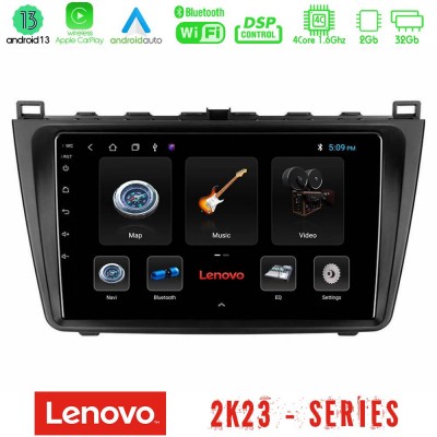 Lenovo Car Pad Mazda 6 2008-2012 4core Android 13 2+32GB Navigation Multimedia Tablet 9