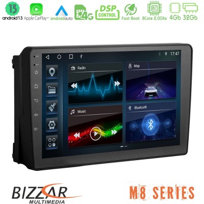 Bizzar M8 Series Ford 2007-> 8core Android13 4+32GB Navigation Multimedia Tablet 9