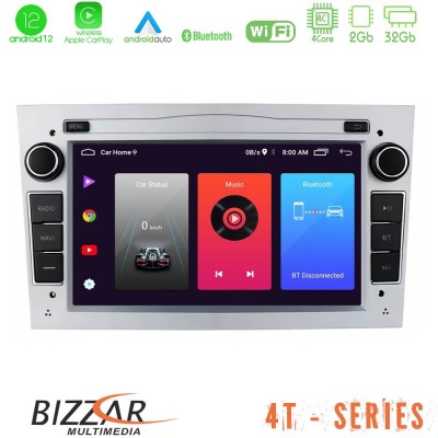 Bizzar OEM Opel Astra/Corsa/Antara/Zafira 4core Android12 2+32GB Navigation Multimedia Deckless 7