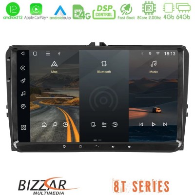 Bizzar OEM VW Group 8core Android12 4+64GB Navigation Multimedia Deckless 9