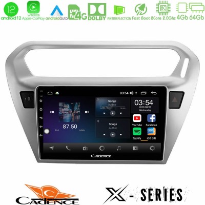 Cadence X Series Citroën C-Elysée / Peugeot 301 8Core Android12 4+64GB Navigation Multimedia Tablet 9