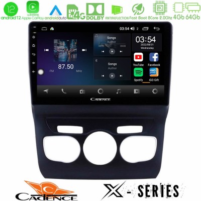 Cadence X Series Citroen C4L 8core Android12 4+64GB Navigation Multimedia Tablet 10