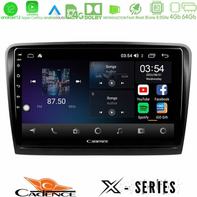 Cadence X Series Skoda Superb 2008-2015 8core Android12 4+64GB Navigation Multimedia Tablet 9