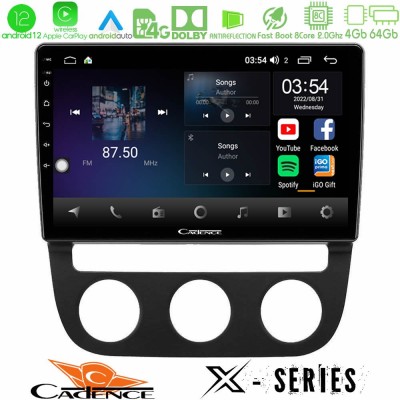 Cadence X Series VW Jetta 8core Android12 4+64GB Navigation Multimedia Tablet 10
