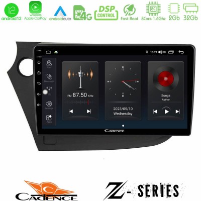 Cadence Z Series Honda Insight 2009-2015 8core Android12 2+32GB Navigation Multimedia Tablet 9
