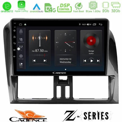 Cadence Z Series Volvo XC60 2009-2012 8core Android12 2+32GB Navigation Multimedia Tablet 9