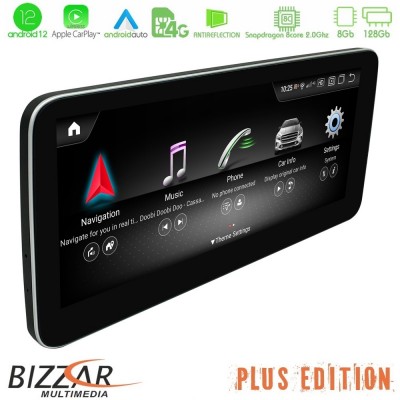 Bizzar OEM Mercedes C/GLC Class NTG5 Android12 (8+128GB) Navigation Multimedia 10.25″ Anti-reflection