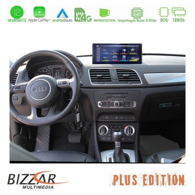 Bizzar OEM Audi Q3 (8U) 2011-2018 (με MMI3G) Android12 (8+128GB) Navigation Multimedia 10.25″ HD Anti-reflection