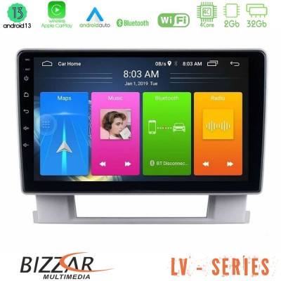 Bizzar LV Series Opel Astra J 2010-2014 4core Android 13 2+32GB Navigation Multimedia Tablet 9