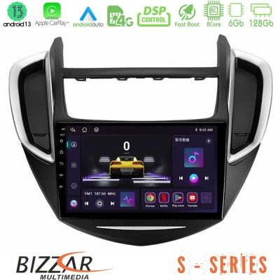 Bizzar S Series Chevrolet Trax 2013-2020 8core Android13 6+128GB Navigation Multimedia Tablet 9