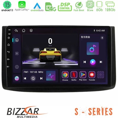 Bizzar S Series Chevrolet Aveo 2006-2010 8Core Android13 6+128GB Navigation Multimedia Tablet 9