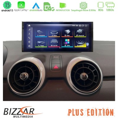 Bizzar OEM Audi A1 (8X) 2010-2018 με MMI3G Android13 (8+128GB) Navigation Multimedia 10.25″ HD Anti-reflection