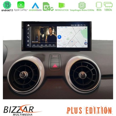 Bizzar OEM Audi A1 (8X) 2010-2018 Android13 (8+128GB) Navigation Multimedia 10.25″ HD Anti-reflection