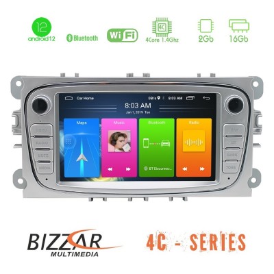 Bizzar Ford 2007-> 4core Android12 2+16GB Navigation Multimedia Deckless 7