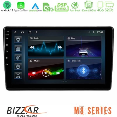 Bizzar M8 Series Peugeot Partner / Citroën Berlingo 2008-2018 8Core Android13 4+32GB Navigation Multimedia Tablet 9