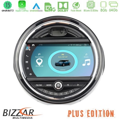 Bizzar OEM Mini Cooper F56/Countryman F60 8core Android13 8+64GB Navigation Multimedia System 9