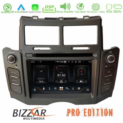 Bizzar Toyota Yaris Grey Color Android 10 8core Navigation Multimedia