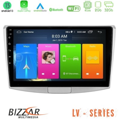 Bizzar LV Series VW Passat 4Core Android 13 2+32GB Navigation Multimedia Tablet 10