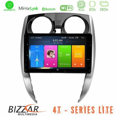 Bizzar 4T Series Nissan Note 2013-2018 4core Android12 2+32GB Navigation Multimedia Tablet 10