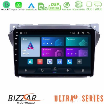 Bizzar Ultra Series Suzuki Alto & Nissan Pixo 8core Android13 8+128GB Navigation Multimedia Tablet 9