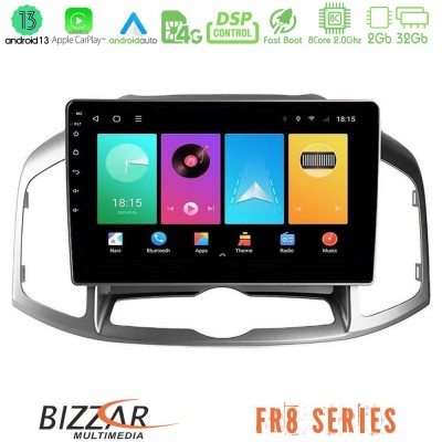 Bizzar FR8 Series FR8 Series Chevrolet Captiva 2012-2016 8Core Android13 2+32GB Navigation Multimedia Tablet 9