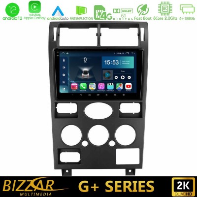 Bizzar G+ Series Ford Mondeo 2001-2004 8Core Android12 6+128GB Navigation Multimedia Tablet 9
