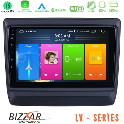 Bizzar LV Series Isuzu D-MAX 2020-2023 4Core Android 13 2+32GB Navigation Multimedia Tablet 9