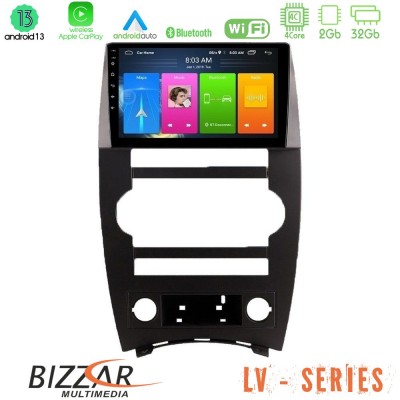 Bizzar LV Series Jeep Commander 2007-2008 4Core Android 13 2+32GB Navigation Multimedia Tablet 9