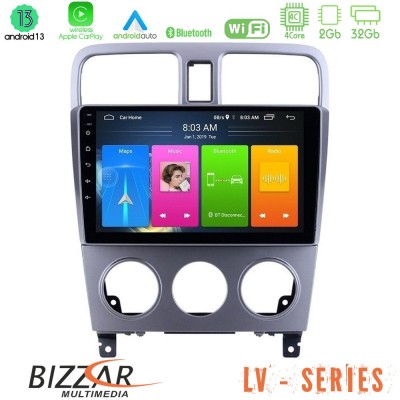 Bizzar LV Series Subaru Forester 2003-2007 4Core Android 13 2+32GB Navigation Multimedia Tablet 9