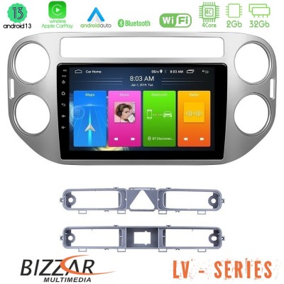 Bizzar LV Series VW Tiguan 4Core Android 13 2+32GB Navigation Multimedia Tablet 9