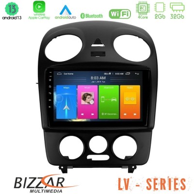 Bizzar LV Series VW Beetle 4Core Android 13 2+32GB Navigation Multimedia Tablet 9