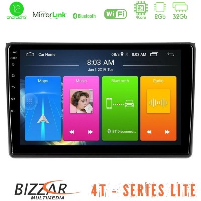 Bizzar 4T Series Audi A4 B7 4Core Android12 2+32GB Navigation Multimedia Tablet 9