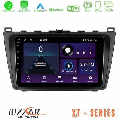 Bizzar XT Series Mazda 6 2008-2012 4core Android12 2+32GB Navigation Multimedia Tablet 9