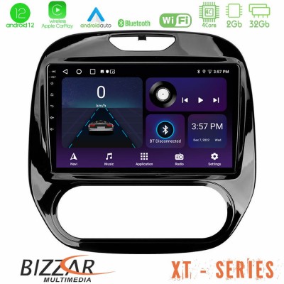 Bizzar XT Series Renault Captur 2013-2019 (Manual AC) 4Core Android12 2+32GB Navigation Multimedia Tablet 9