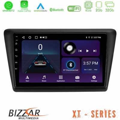 Bizzar XT Series Skoda Rapid 2013-2017 4core Android12 2+32GB Navigation Multimedia Tablet 9